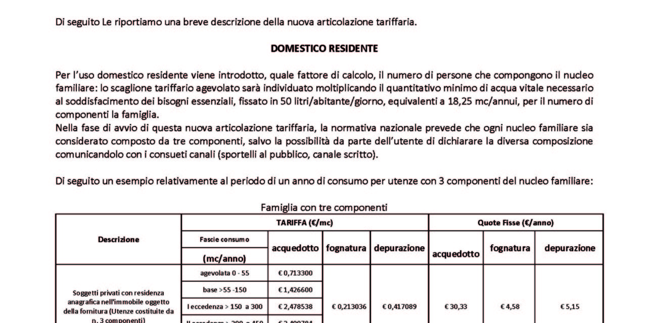 GORI: RIFACCIAMO I CONTI…