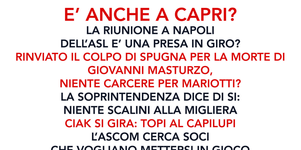 DOMENICA 25 NOVEMBRE IN EDICOLA