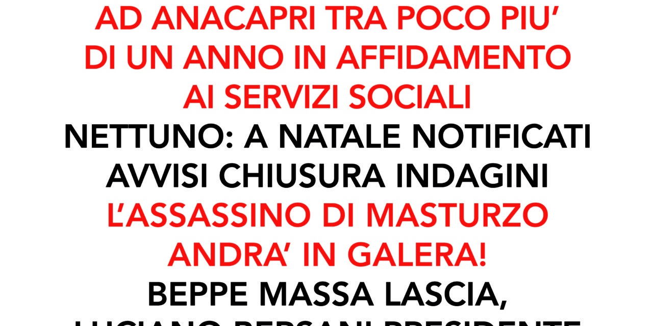 NUOVA CAPRI SABATO E DOMENICA IN EDICOLA