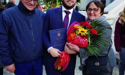 Auguri a Salvatore Cangiano per la brillante laurea