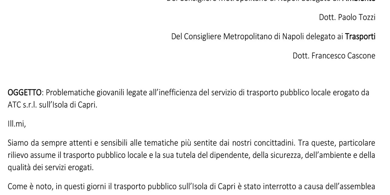 Forum dei Giovani: trasporto pubblico insufficiente, inadeguato, insicuro