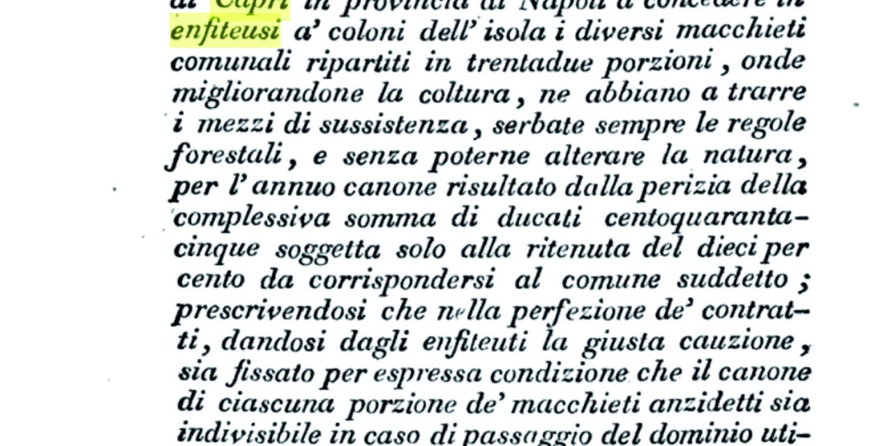 ENFITEUSI: IL COMUNE DI CAPRI A RISCHIO CORTE DEI CONTI il Comune di Anacapri è a posto, Capri no!