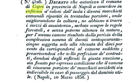 ENFITEUSI: IL COMUNE DI CAPRI A RISCHIO CORTE DEI CONTI il Comune di Anacapri è a posto, Capri no!