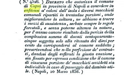 ENFITEUSI: IL COMUNE DI CAPRI A RISCHIO CORTE DEI CONTI il Comune di Anacapri è a posto, Capri no!